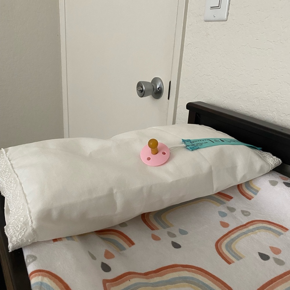 Toddler Pillow Infant Travel Pillow Pacifier Holder Pillowcase NEW HOME HANDMADE